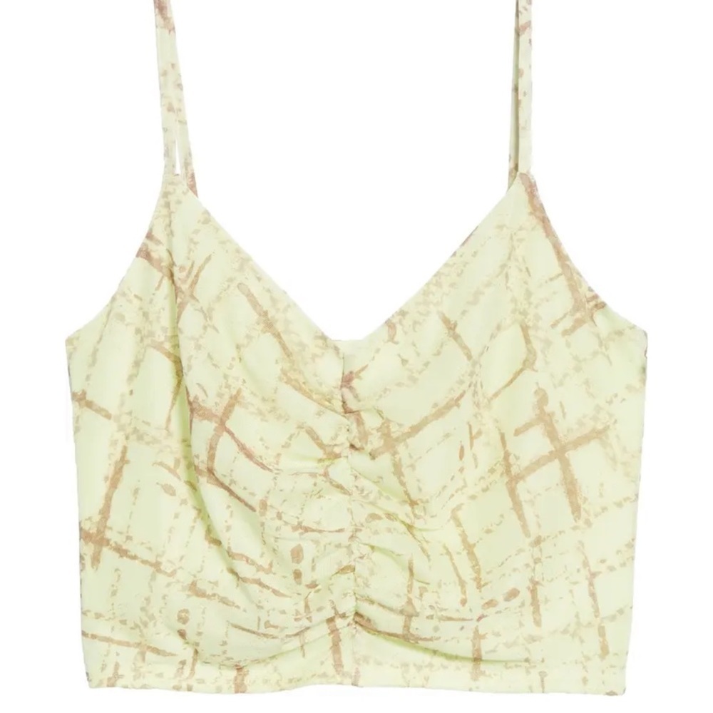 BP Ruched V-Neck Crop Top